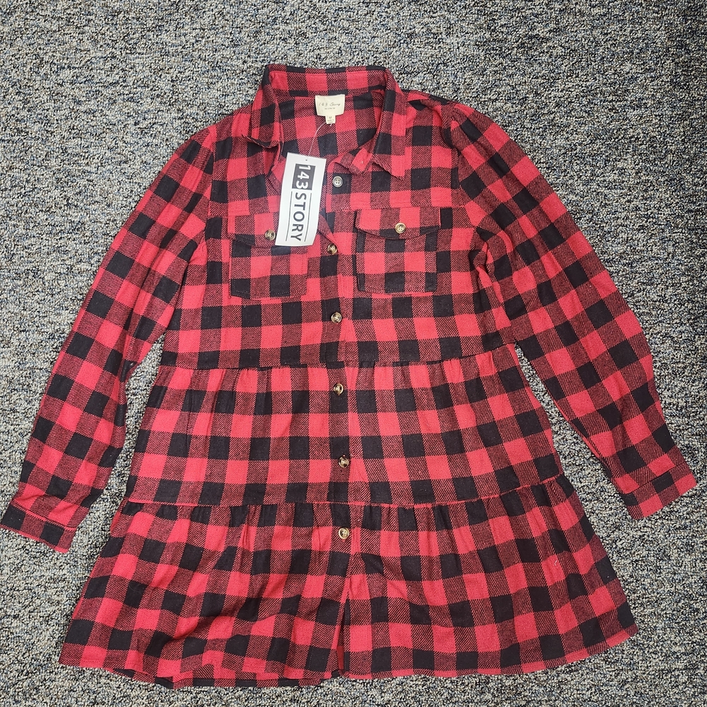 1.4.3. Story by Line Up Red and Black Checkered Shirt